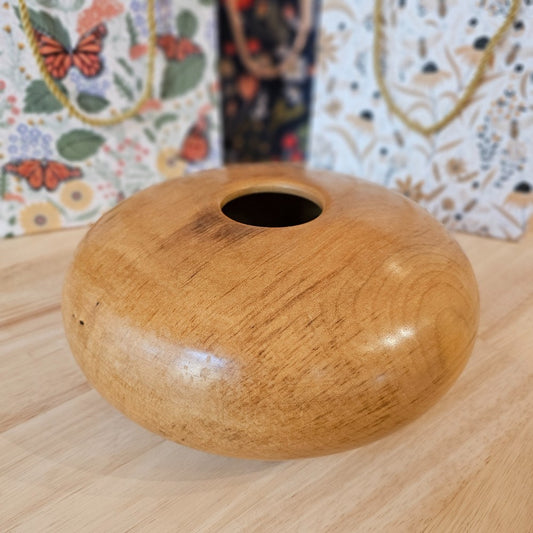 Magnolia Hollow Form Bowl | 2021-1099 D|88, Wood Bowl | Magnolia Hollow Form, handmade home decor by Bowls for Breasts, Springfield MO, The Local Bevy