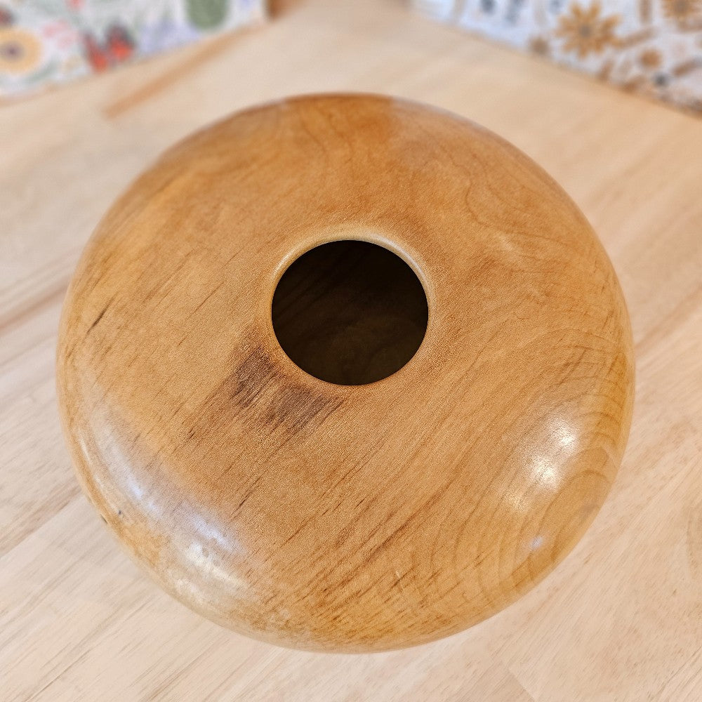 Magnolia Hollow Form Bowl | 2021-1099 D|88, Wood Bowl | Magnolia Hollow Form, handmade home decor by Bowls for Breasts, Springfield MO, The Local Bevy