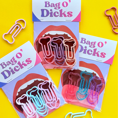 Bag O' Dick Cockclips : Cotton Candy