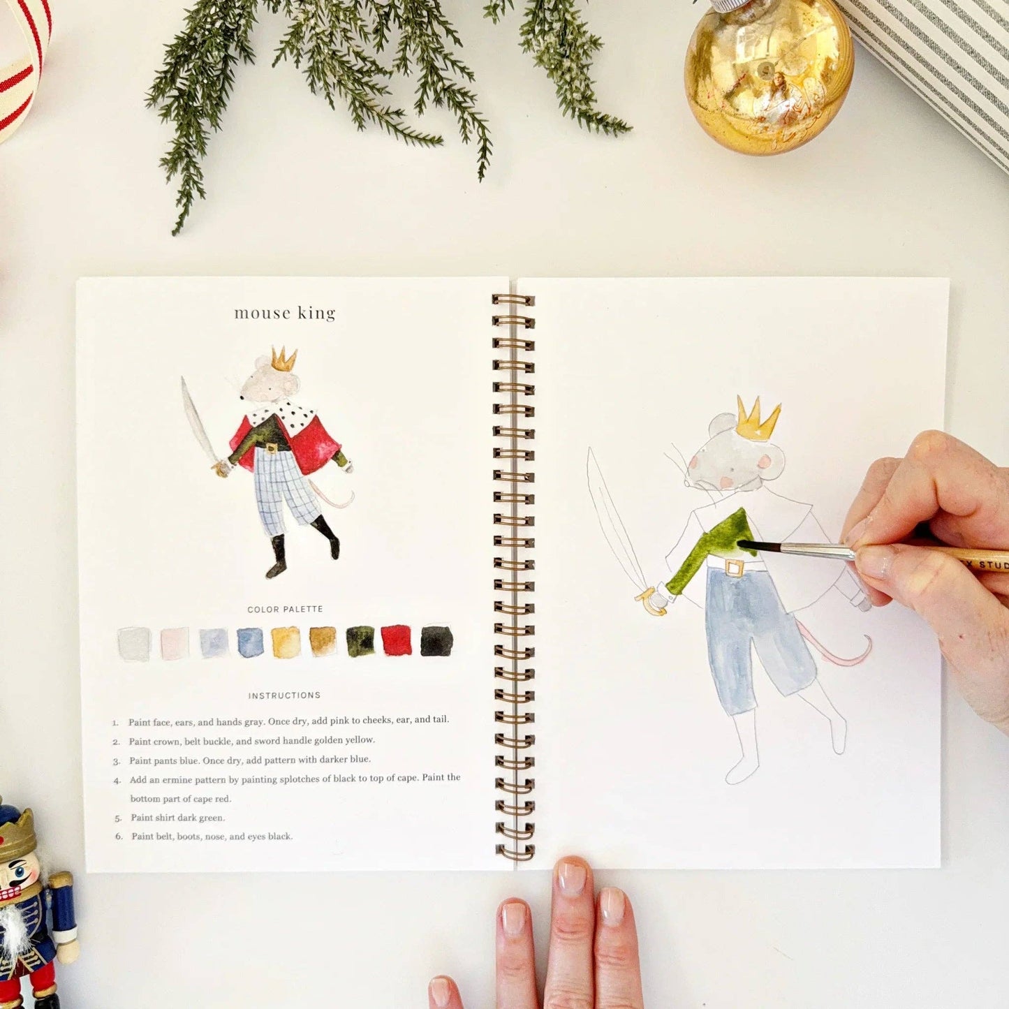 Nutcracker  Watercolor Workbook