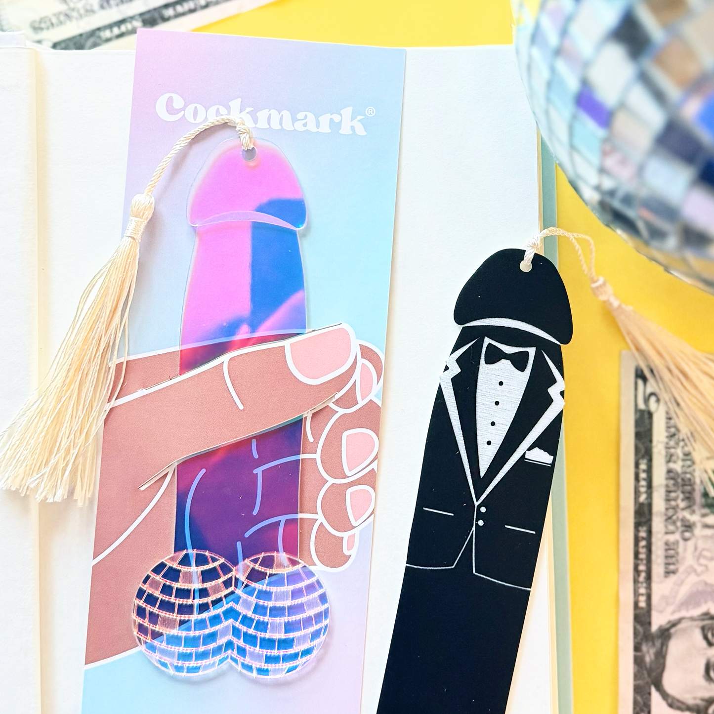 Discoballz Cockmark Bookmark