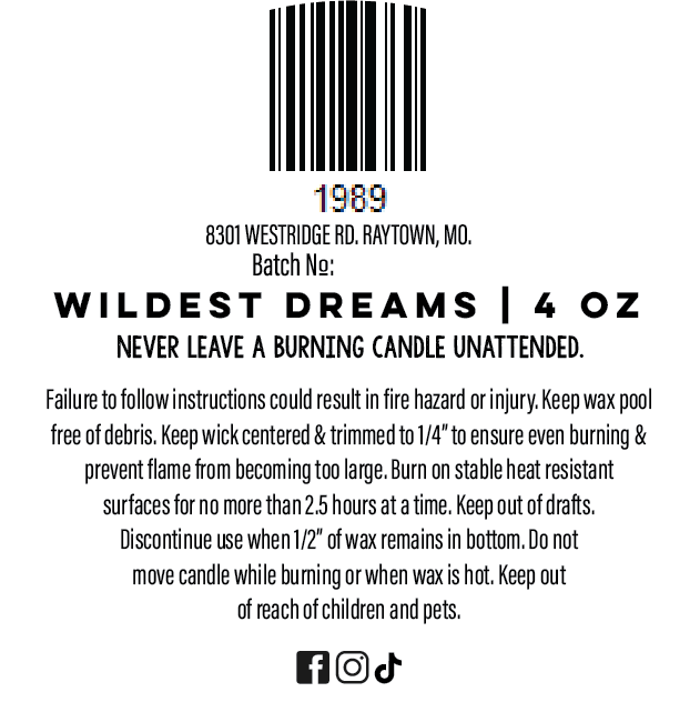Wildest Dreams Candle