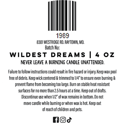 Wildest Dreams Candle
