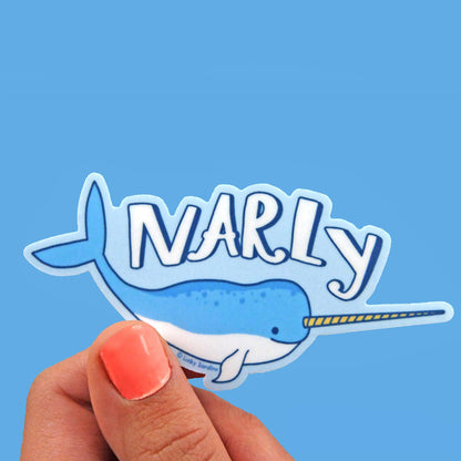 Narly Narwhal Vinyl Sticker
