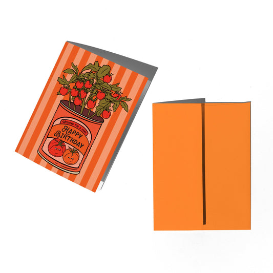 Tomato Plant Birthday Card