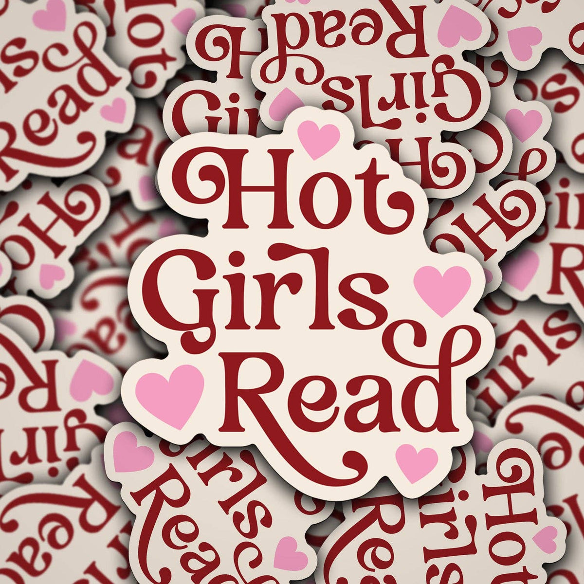 Hot Girls Read Vinyl Sticker