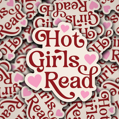 Hot Girls Read Vinyl Sticker