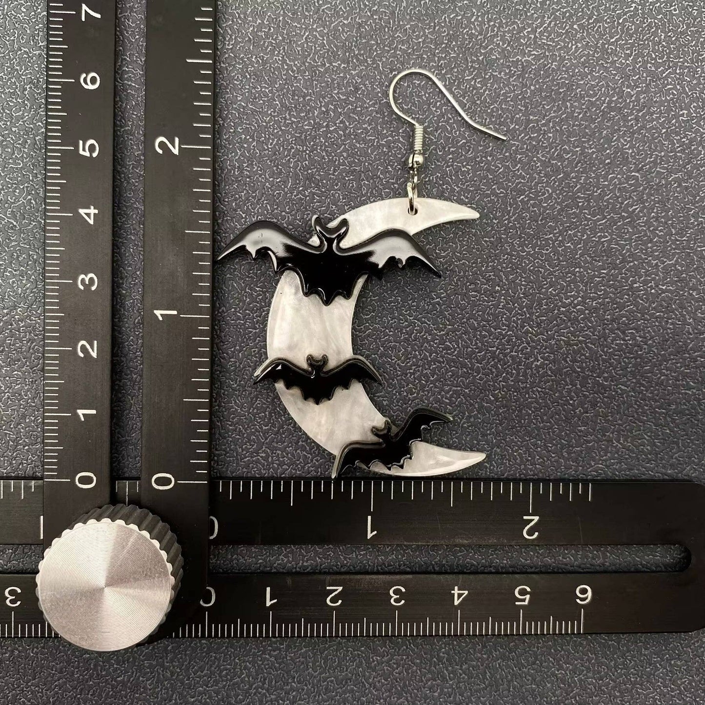 Bats+ Crescent Moon Earrings