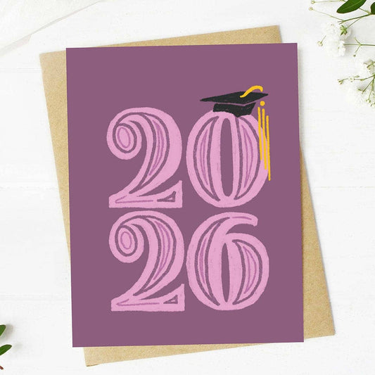 2026 Purple Graduation Card