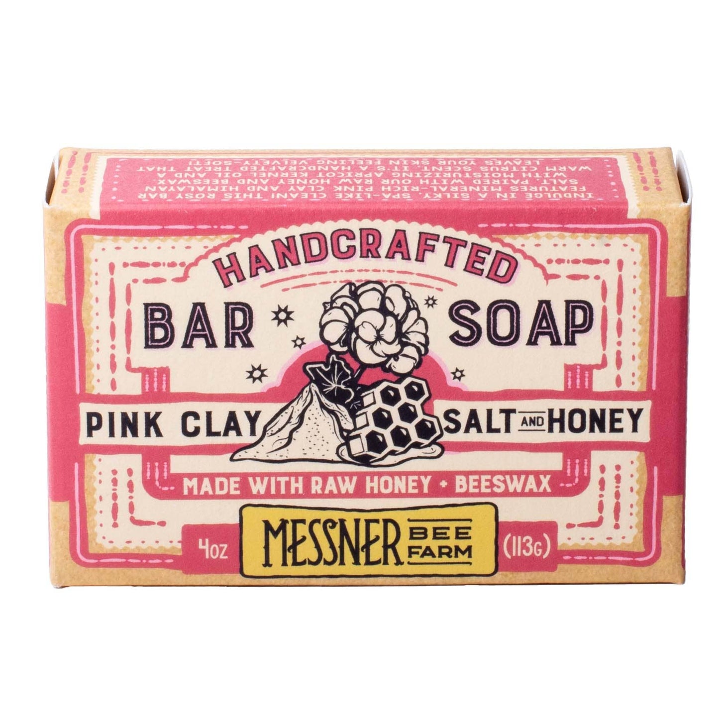 Pink Clay Salt & Honey Soap