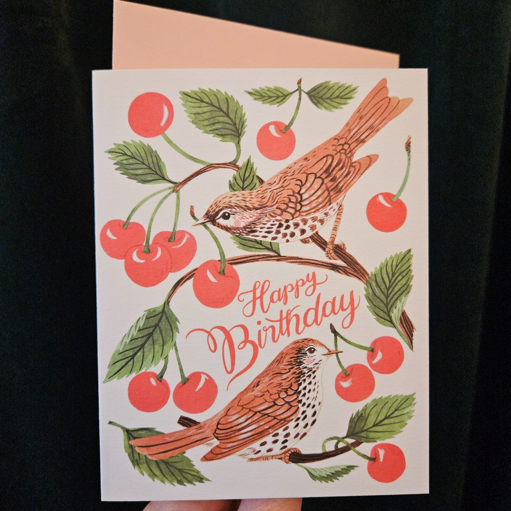 Cherry Thieves Birthday Card|221