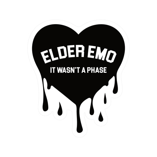 Elder Emo Gen X Sticker