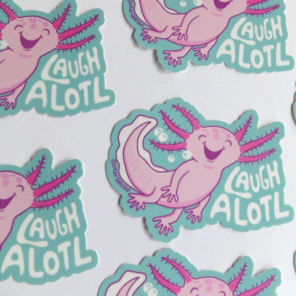 Axolotl Laugh Alotl Vinyl Sticker