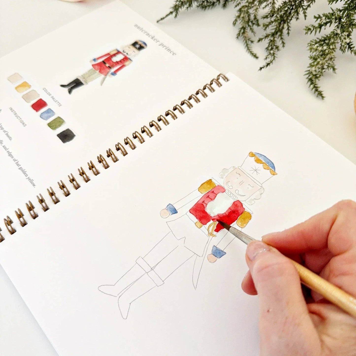 Nutcracker  Watercolor Workbook