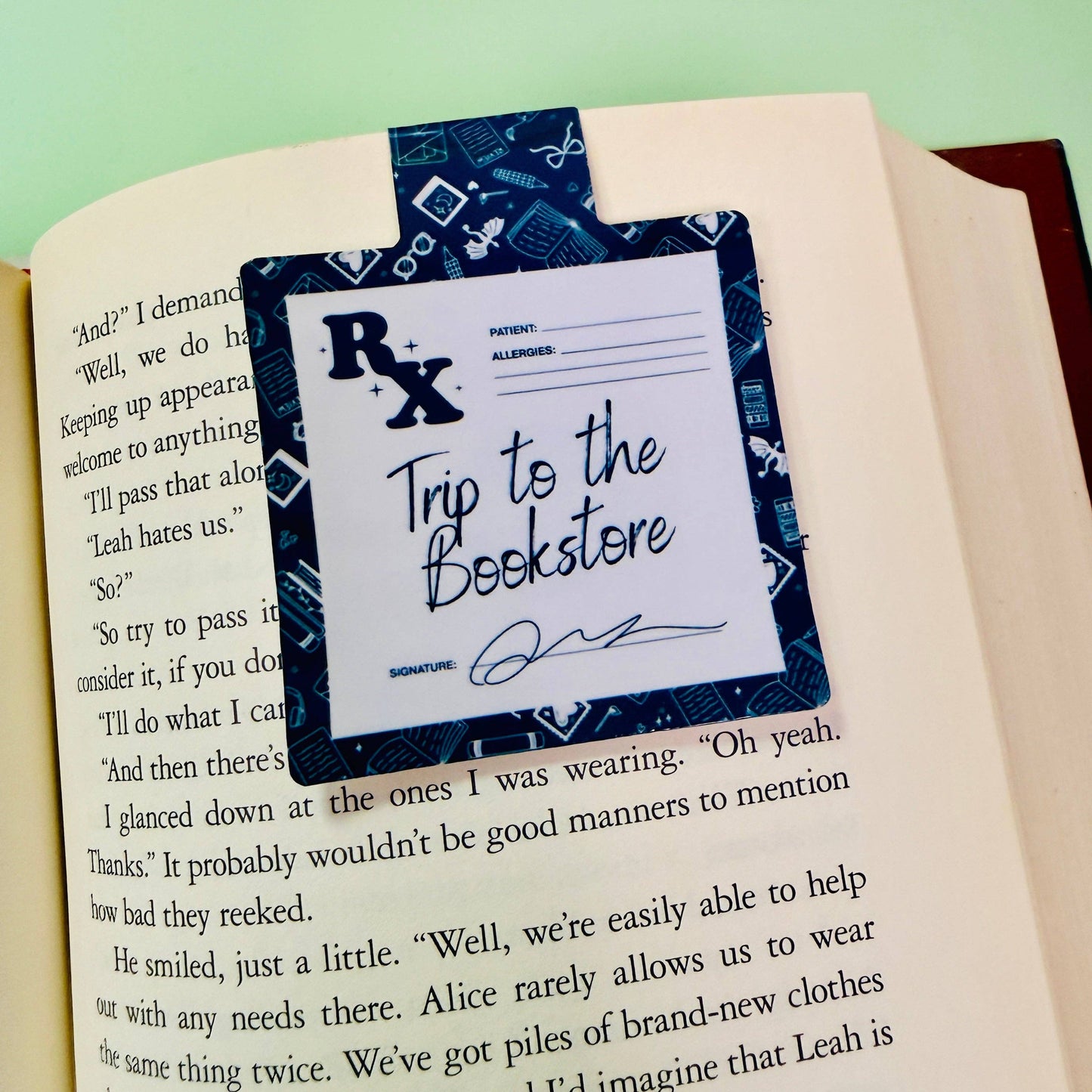 RX Trip To The Bookstore Magnetic Bookmark