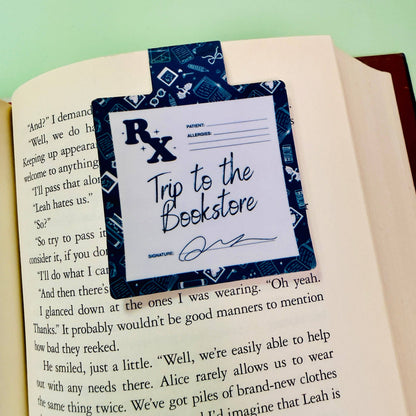 RX Trip To The Bookstore Magnetic Bookmark