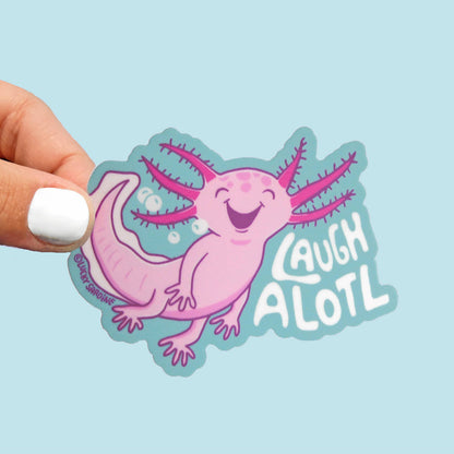Axolotl Laugh Alotl Vinyl Sticker