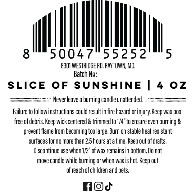 Slice of Sunshine Candle