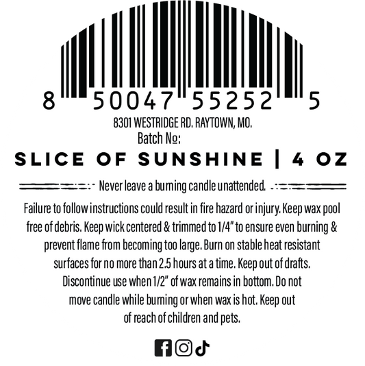 Slice of Sunshine Candle