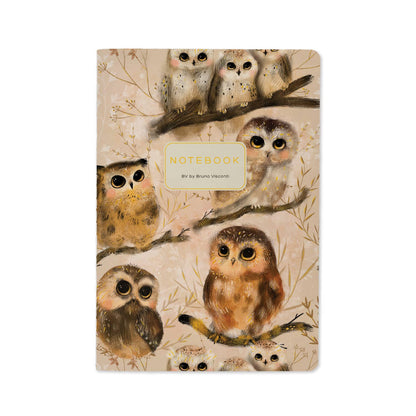 Notebook with owl design on the cover
