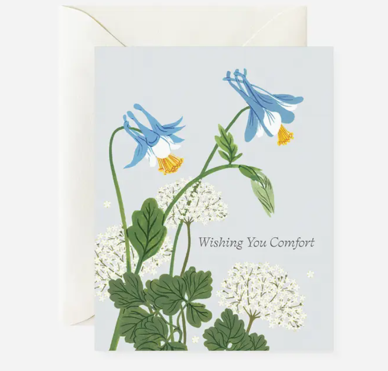 Wishing you sympathy - greeting card for sale at The Local Bevy