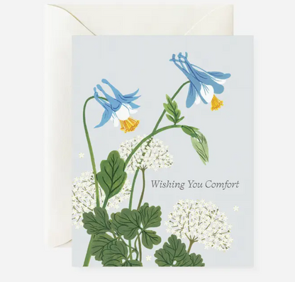 Wishing you sympathy - greeting card for sale at The Local Bevy