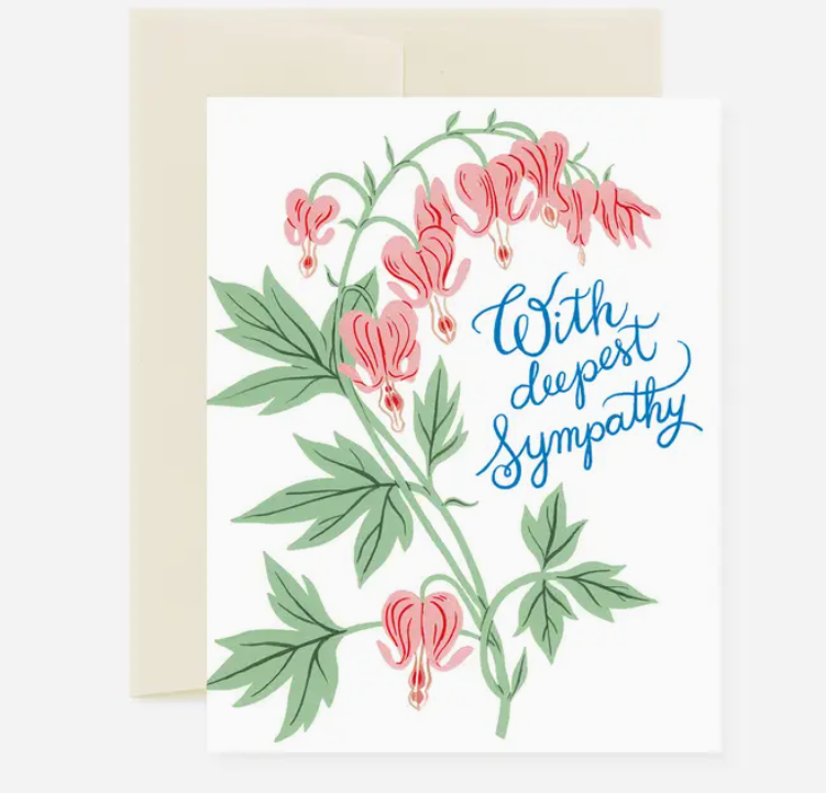 With Deepest Sympathy Card - for sale at the Local Bevy
