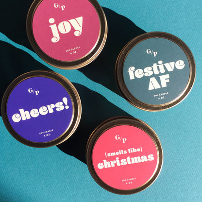 Cheers! Candle Tin