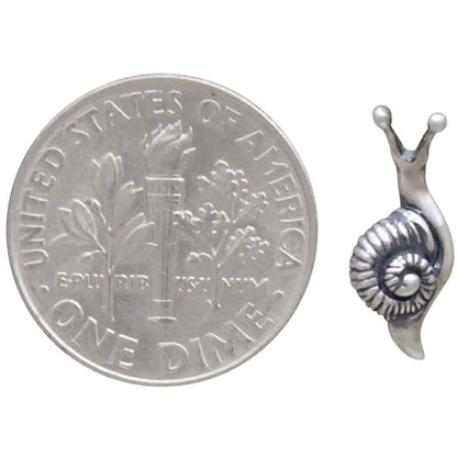 Bronze  Snail Post Earrings