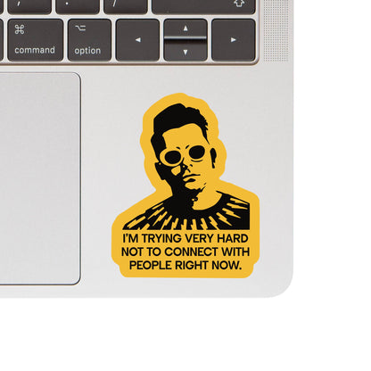 Sarcastic David Trying Very Hard Sticker
