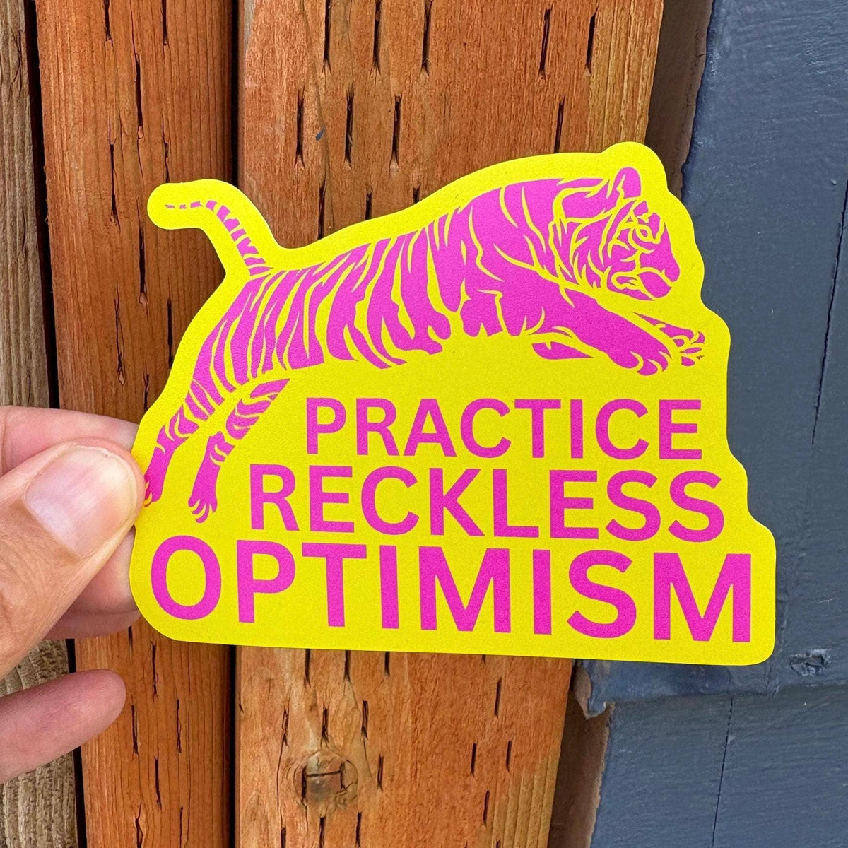 Optimism Tiger Sticker