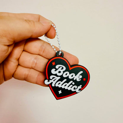 "Book Addict" Bag Charm + Soda Can Opener