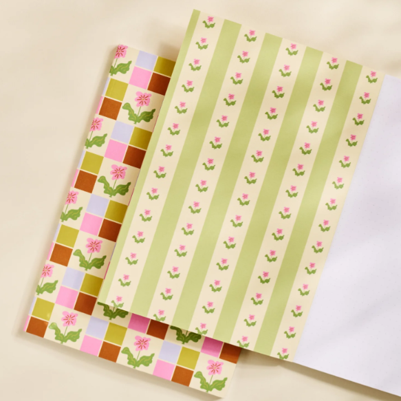 Pixel Bloom Checkered Dot Grid Notebook|270
