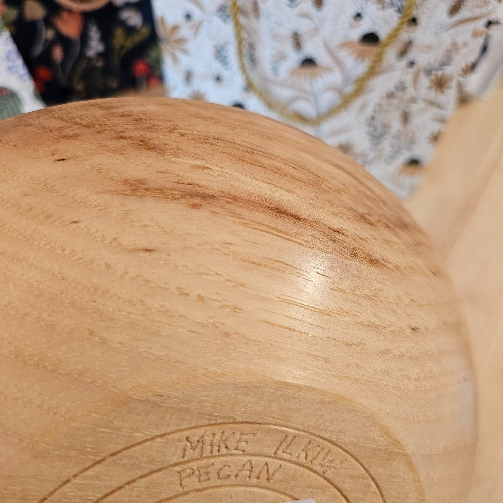 Wood Bowl | Two Tone Pecan by Mike Ilkiw | Bowls for Breasts, Springfield MO, The Local Bevy, shop small, shop local