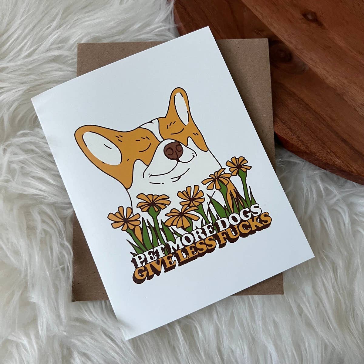 Pet More Dogs Corgie Card