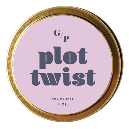Plot Twist Candle Tin
