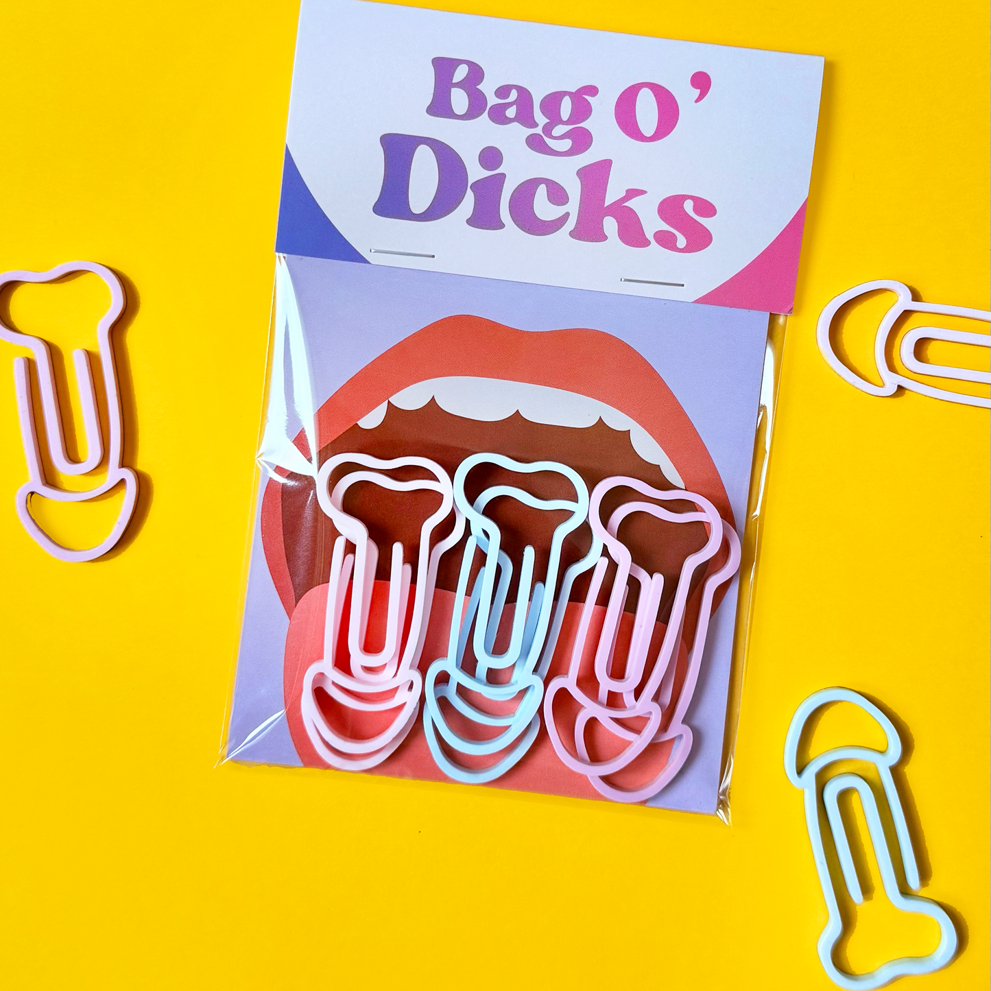 Bag O' Dick Cockclips : Cotton Candy