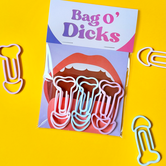 Bag O' Dick Cockclips : Cotton Candy
