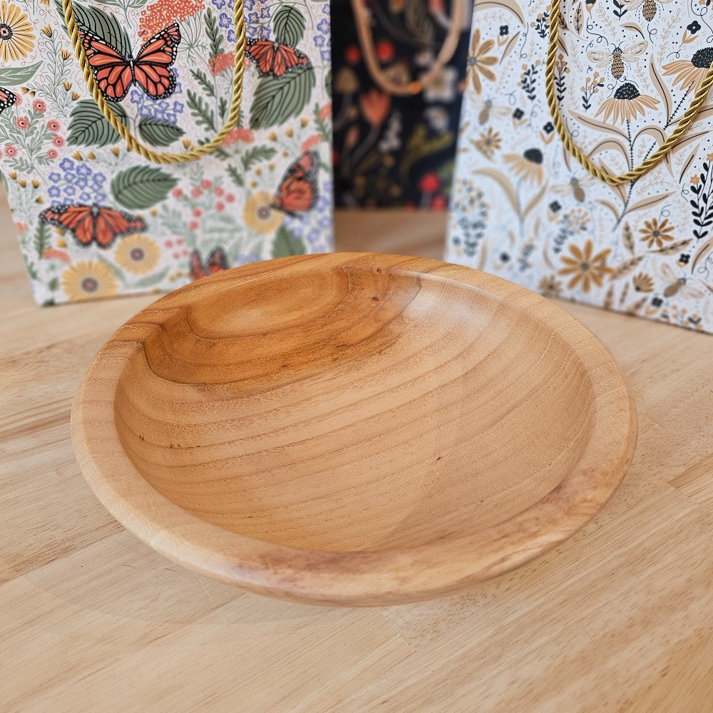 Wood Bowl | Two Tone Pecan by Mike Ilkiw | Bowls for Breasts, Springfield MO, The Local Bevy, shop small, shop local