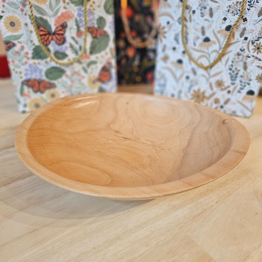 Wood Bowl | Light Pecan - Bowls for Breasts, The Local Bevy, handmade wooden bowl, decorative bowls, home decor