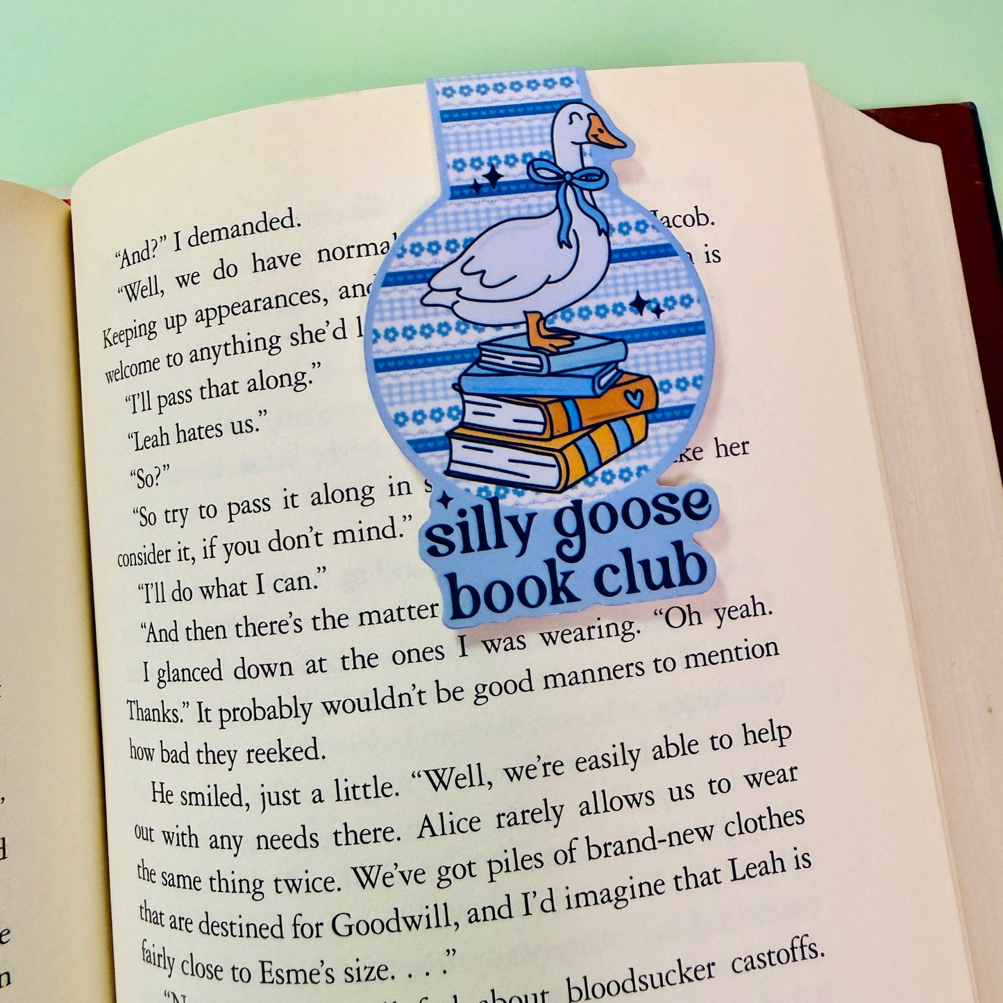 Silly Goose Book Club Magnetic Bookmark