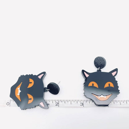 Vintage Cat Face Earrings