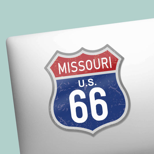 Missouri Blue Route 66 Sticker