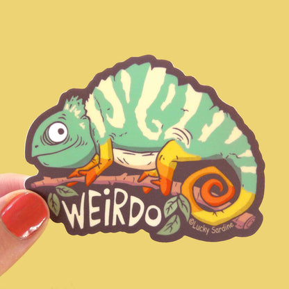 Chameleon Weirdo Vinyl Sticker