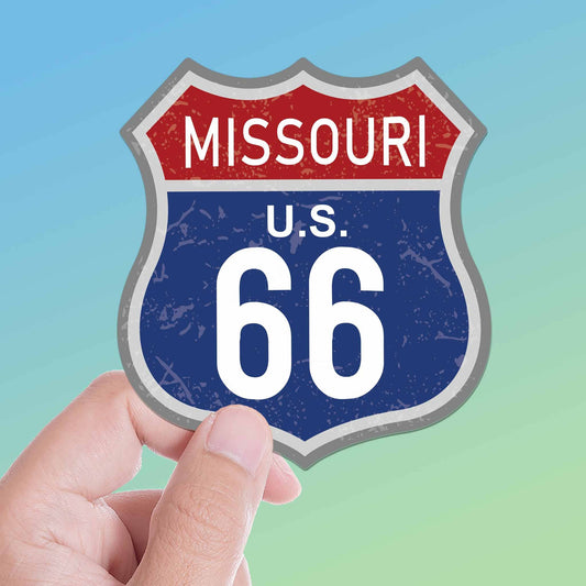 Missouri Blue Route 66 Sticker