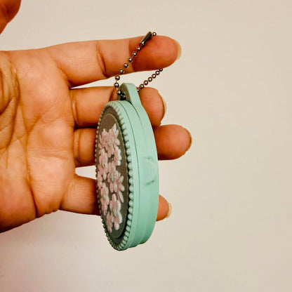 Floral Locket Bag Charm