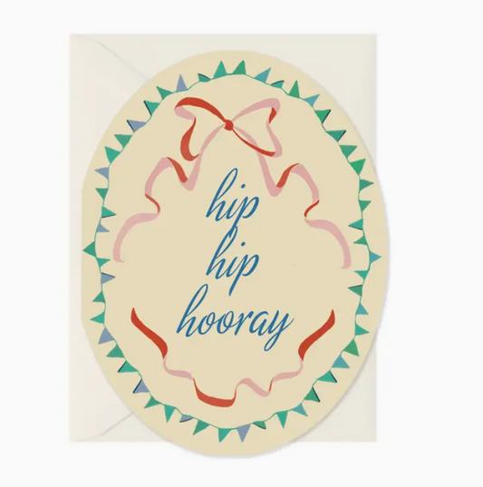 Hip Hip Hooray | Oval Card|255