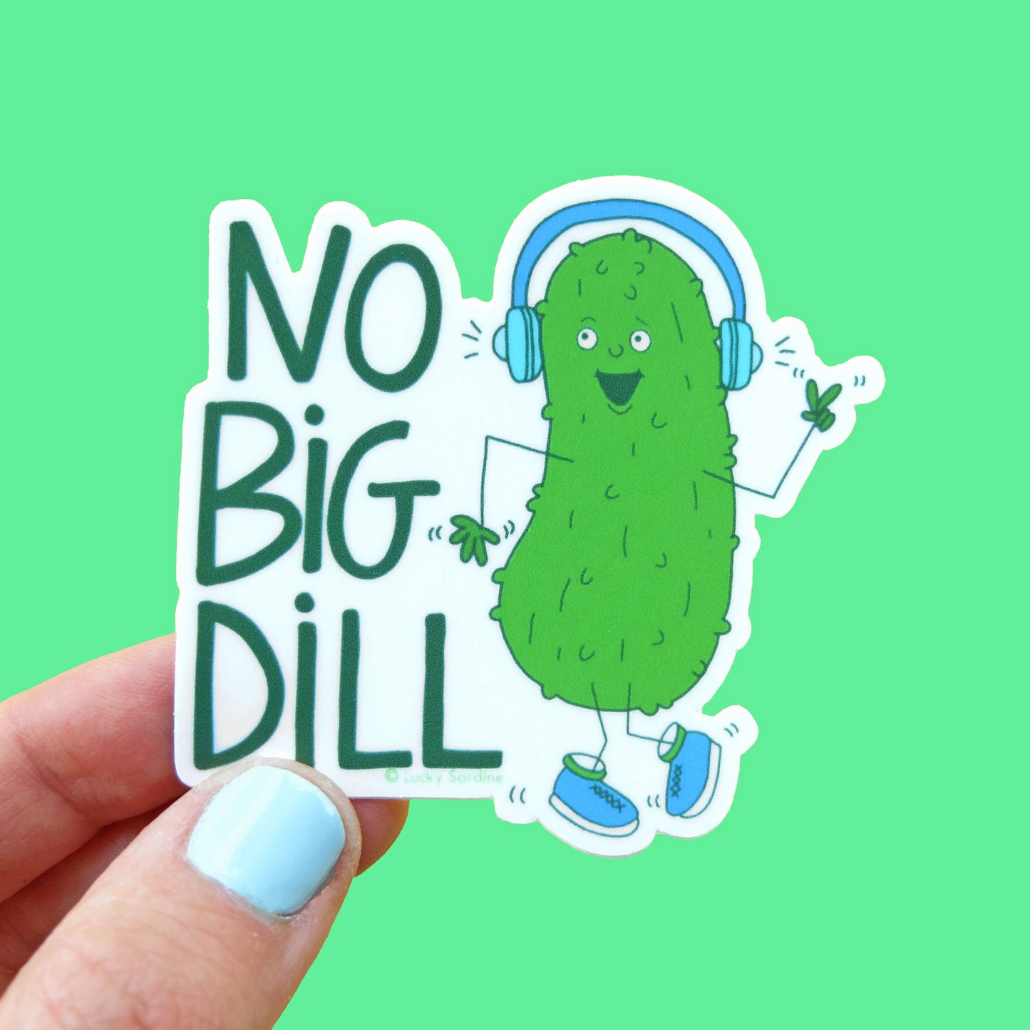No Big Dill Vinyl Sticker