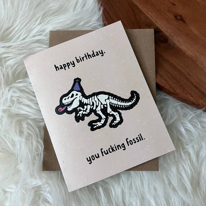 Happy Birthday Fossil Birthday Card