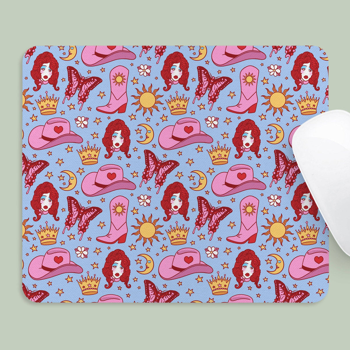 Chappell Pink Pony Pattern Mousepad